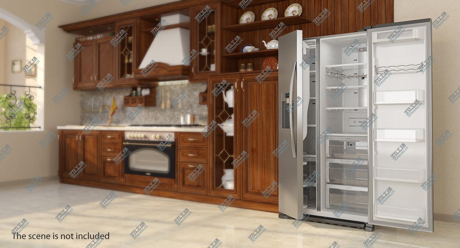 images/goods_img/202104094/Samsung Stainless Side By Side Refrigerator 3D model/5.jpg